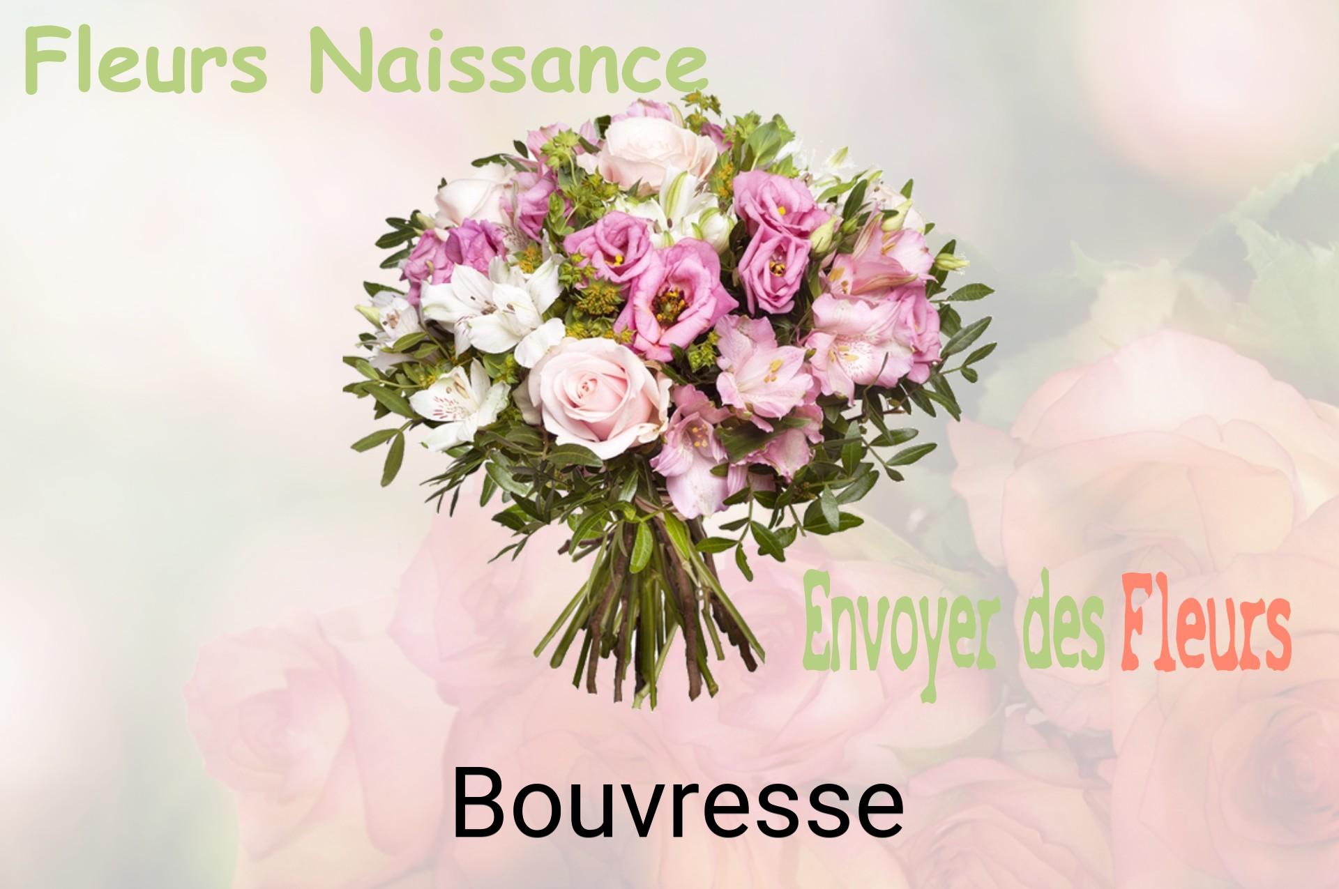 Bouquet de fleurs de naissance livré à Bouvresse